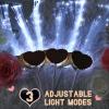 Tujoe 100 Pcs LED Wedding Sparklers Glow Sticks with Heart Shape Long Fiber Optic Wands with 3 Light Modes for Reception Valentine Proposal Carnival Birthday Party Supplies Dance Floor Props (Brown) view 4