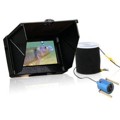1200TVL Fish Finder Underwater Fishing Camera 4.3 inch Monitor 10PCS LED 195 Degrees Camera for Fishing,15m (30m)