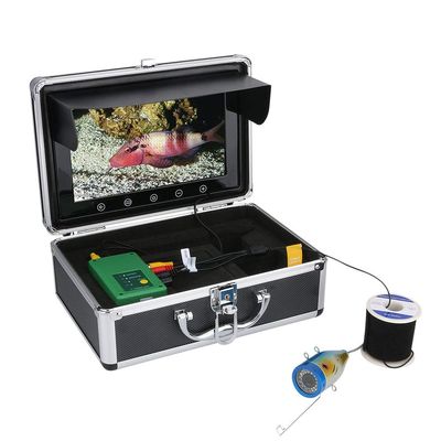 10 Inch 1000TVL Fish Finder Underwater Fishing Camera 15pcs White LEDs Lamp for Ice/Sea/River Fishing,30m (50m)