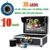 10 Inch 1000TVL Fish Finder Underwater Fishing Camera 15pcs White LEDs Lamp for Ice/Sea/River Fishing,30m (50m) view 4