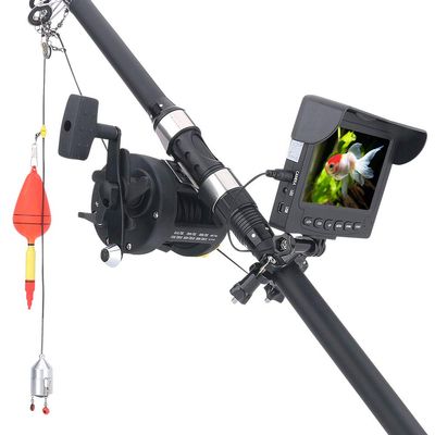 25M 1000TVL Fish Finder Underwater Fishing Camera 4.3 inch Monitor 10PCS LED 175 Degrees Sea Wheel Camera for Fishing