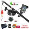 1000TVL Fish Finder Underwater Fishing Camera 4.3 inch DVR 10PCS LED 175 Degrees Sea Wheel Camera for Fishing,30m (20m) view 2