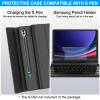 SENGBIRCH Keyboard Case for Samsung Galaxy Tab S9 Plus 12.4''/S9 FE+ 5G, Galaxy Tab S10 Plus Bluetooth Wireless Keyboard, Smart Folio with S Pen Holder, Keypad Cover for S9+ Plus 12.4 Tablet, Black view 4