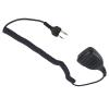 Pdflie Walkie Talkie Shoulder Mic Remote Hands Free External Speaker Microphone Collar Lapel Ptt Mic for Midland 2 Pin Two Way Radios gmrs gxt lxt frs(Black,Wired,4Pack,IP54 Waterproof) view 2