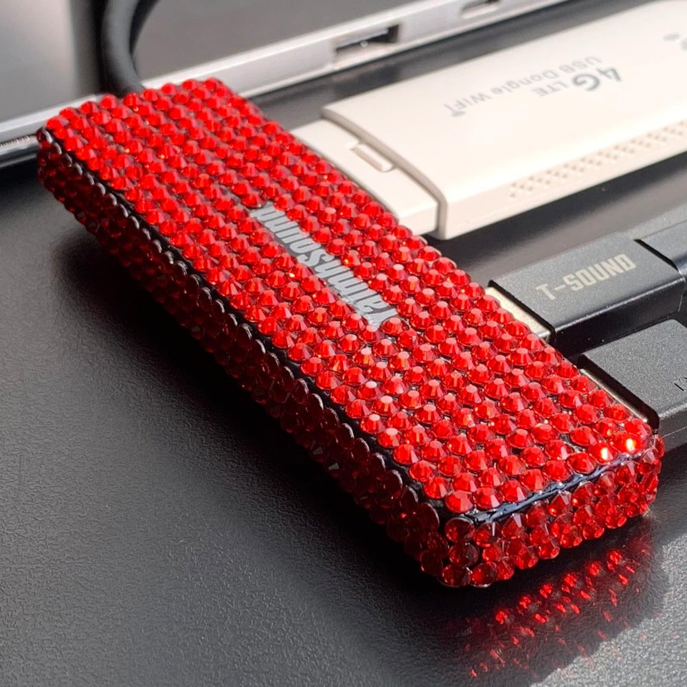 4 Port USB Hub + Red USB Hub w/USB C Adapter