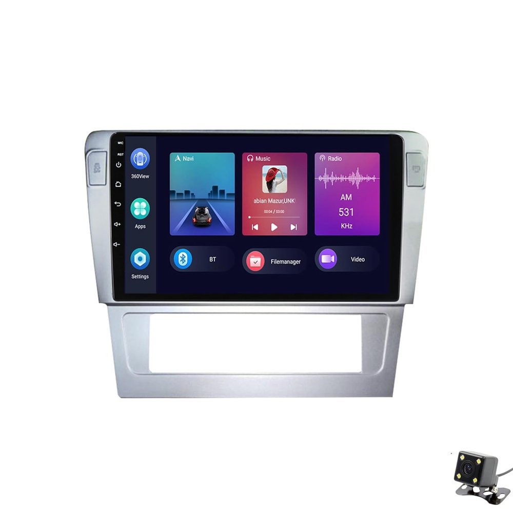 ADMLZQQ Double Din Car Stereo Multimedia with Bluetooth and 9" Touchscreen Android 11 for Volkswagen Passat B7 2005-2011,with GPS/Car-Play Android/SWC/Backup Camera/Mirror Link/4G WiFi,Y2 2+32g