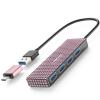 4-Port USB 3.0 Hub + Pink 3.0 Hub w/USB C Adapter view 3