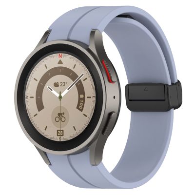 DKEnjoy Watch Band Compatible for Samsung Galaxy Watch 6/5/4, 6 Classic, 5 Pro 45mm, 4 Classic, 3 41mm Strap, Stainless Steel Replacement Wristband with Magnetic Buckle (Small, Light Blue)