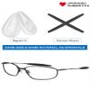 Replacement Earsocks & Nosepieces Rubber Kits for Oakley Lizard OX5113 / OX5120 Eyeglasses - Green view 2