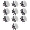 Vaiyer Set of 10 Frameless 6.5 Inch 8 Ohm 200 Watts Speakers, Flush Mount in-Wall in-Ceiling 2-Way Mid Bass Woofer Speaker - Perfect for Home, Office, Kitchen, Living Room view 1