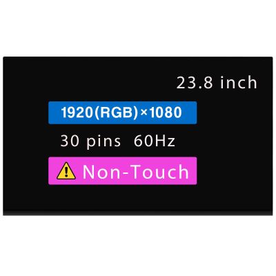 WARWOLFTEAM 23.8" Screen Replacement for LM238WF1(SL)(A3) 30 pin FHD 19201080 LCD Non-Touch Display Panel
