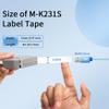 7 Pack Compatible M Tape for Brother P Touch Label Maker Tape 12mm 0.47 Inch, Black on White, Black on Silver view 3