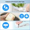 7 Pack Compatible M Tape for Brother P Touch Label Maker Tape 12mm 0.47 Inch, Black on White, Black on Silver view 4