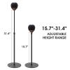 Floor Stand is Suitable for Homepod Mini, with Adjustable Height, Safety, Stability, and Anti Slip Bottom. Mini Speaker Accessories are Suitable for Living Rooms, bedrooms, Gyms(2 Pack- Black) view 2