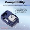 10 Pack Compatible M Tape for Brother P Touch Label Maker Tape 12mm 0.47 Inch, Black on White, Black on Silver view 2