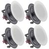 Vaiyer Set of 4 Frameless 5.25 Inch 8 Ohm 175 Watts Speakers, Flush Mount in-Wall in-Ceiling 2-Way Mid Bass Woofer Speaker with Perfect for Home, Office, Kitchen, Living Room. view 1