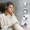 PowerLocus Bluetooth Headphones Over Ear, 50H Playtime with 4 EQ Modes Wireless Headphones with Microphone, HiFi Stereo Deep Bass, Soft Ear Cups, Foldable Lightweight Headset for Travel/Office/Workout view 3