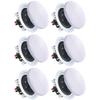 Vaiyer Set of 6 5.25 Inch 8 Ohm 175 Watts Ceiling Speakers, Flush Mount in-Wall in-Ceiling 2-Way Mid Bass Woofer Speakers with Titanium Dome Tweeter - Perfect for Home, Office view 1