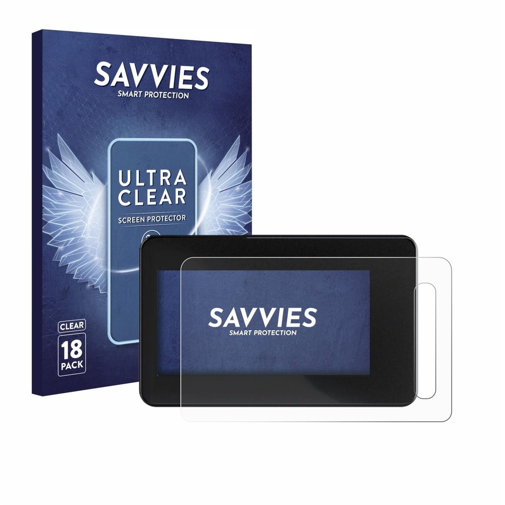 Savvies Screen Protector for Shimano Steps SC-EN600 Protection Film Clear 18-Pack