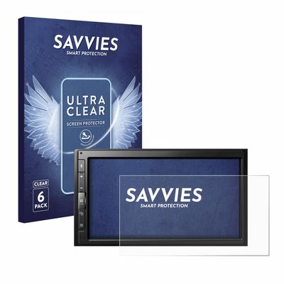 Savvies Screen Protector for Pioneer SPH-EVO62DAB Protection Film Clear 6-Pack