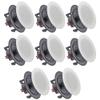 Vaiyer Set of 8 5.25 Inch 8 Ohm 175 Watts Speakers, Flush Mount in-Wall in-Ceiling 2-Way Mid Bass Woofer Speaker - Perfect for Home, Office, Kitchen, Living Room view 1