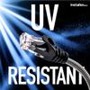 InstallerParts Stainless Steel Armored Cat.6A Patch Cable 24AWG 7.8mm Cable Diameter, Outdoor, Waterproof, UV Resistant, Enhanced Durability, 50 Ft, 5-Pack view 3