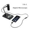 3 In 1 Digital Microscope HD 1000X Portable Electronic Magnifier Camera 8 LED USB Microscope Endoscopy Camera Kids Tool view 2