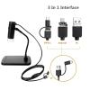 3 In 1 Digital Microscope HD 1000X Portable Electronic Magnifier Camera 8 LED USB Microscope Endoscopy Camera Kids Tool view 4