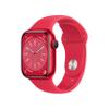 Apple Watch Series 8 [GPS, 41mm] - (Product)RED Aluminum Case with (Product)RED Sports Band, M/L (Renewed) view 1