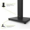 Kanto ST28 28 Universal Floor Speaker Stands for Bookshelf Speakers up to 30 lbs | Improved Sound | Hidden Cable Management | Timeless Design, | Pair | Black Steel w/Black MDF Base view 2