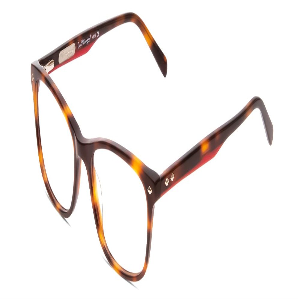 Calabria Ernest 4815 Cat-Eye Blue Light Blocking Reading Glasses +3.50 Amber Brown Tortoise Havana Women