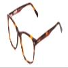 Calabria Ernest 4815 Cat-Eye Blue Light Blocking Reading Glasses +3.50 Amber Brown Tortoise Havana Women view 1