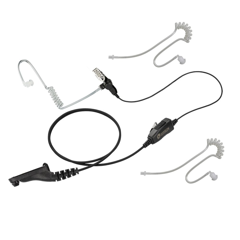 1-Wire Clear Coil Surveillance Kit for for Motorola APX4000 XPR7350E XPR7380E XPR7550E XPR7580E with 2 Extra Clear Tube