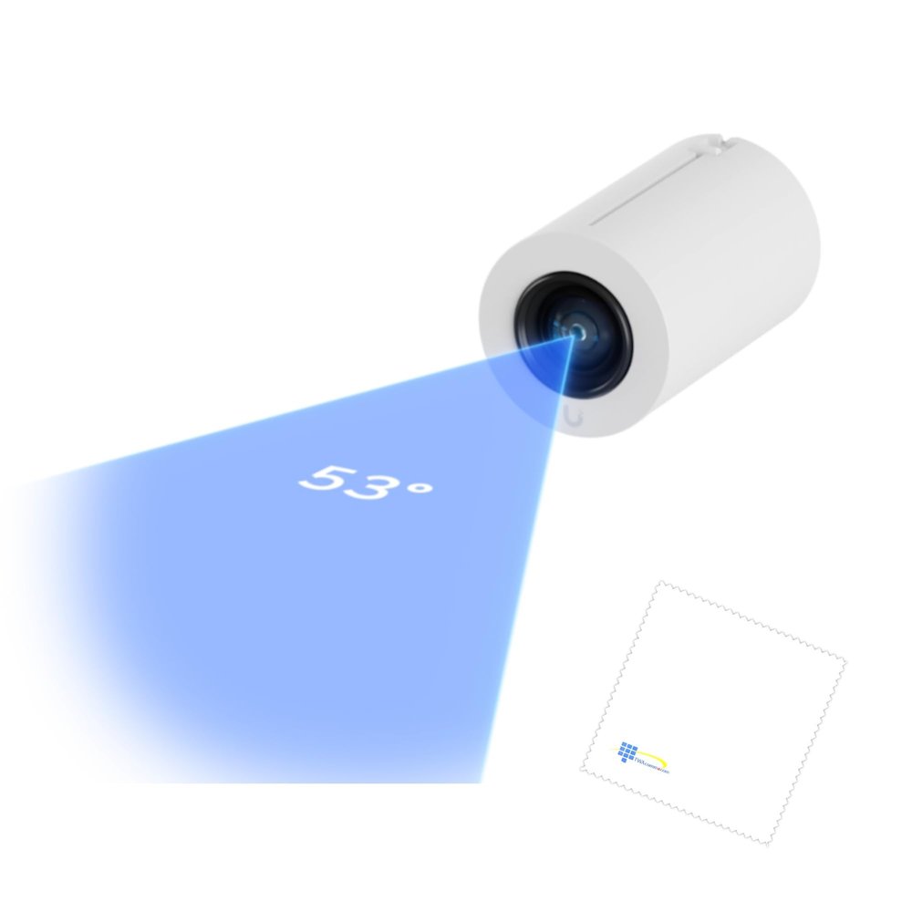 TWA Bundle of Ubiquiti UVC-AI-Theta-ProLens50 AI Theta Professional Long-Distance Lens Connects to an AI Theta Hub with Microfiber Cloth