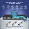 48 Port Gigabit Managed Network Switch with 6 Port Uplink 10Gbps SFP+, YuanLey 54 Port L3 Smart Managment Ethernet Switch, Desktop or Rackmount, Compatible for Cisco, Netgear view 3
