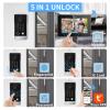 WiFi Video Door Phone Apartment Intercom System,7 Inch Touch Screen Monitor with Wired 1080P doorbell, 5 in 1 Unlock, Support Fingerprints, RFID Cards, Passwords for Home Villa Tuya,32G view 2