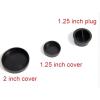 Artsim Telescope Accessory Set 5pcs Lens Eyepiece Cap Protective Cover for Binoculars Spotting Telescopes Telescope Camera (Color : 2 inch Cover) view 3