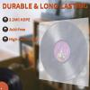 Vinyl Record Inner Sleeves, 100 Anti Static 12" LP Vinyl Inner Sleeves, Premium Protective Plastic Vinyl Sleeves Albums Covers for 33 RPM Record Protection Collection Storage Vinyl Lovers Gift view 3