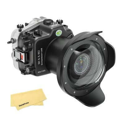 SeaFrogs SF-S-X-H2 with WA005A Long Dome Port Kit, [40M/130FT] Professional Diving Underwater Housing Scuba Waterproof case for Fujifilm X-H2 XH2 Fuji XH2S