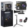 AKASO Brave 4 Action Camera with a 1.2M Selfie Stick and a Tripod Bundle view 1