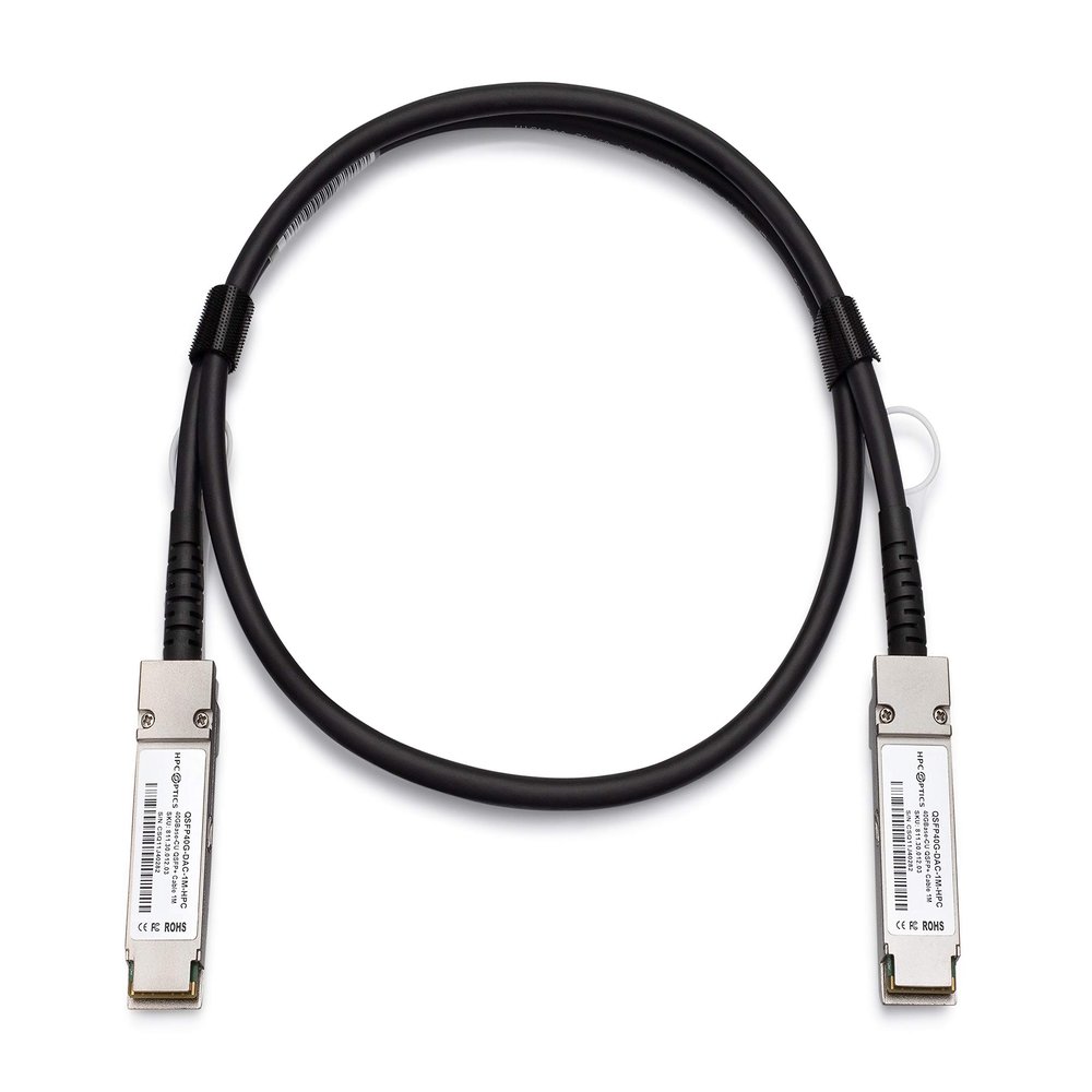 HPC Optics Compatible with MikroTik Q+DA0003 QSFP to QSFP 3m Twinax DAC Cable | 40GBASE-CR 3 Meters Q+DA0003-HPC