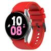 DKEnjoy Watch Band Compatible for Samsung Galaxy Watch 6/5/4, 6 Classic, 5 Pro 45mm, 4 Classic, 3 41mm Strap, Silicone Adjusted Replacement Wristband (Small, Red) view 1