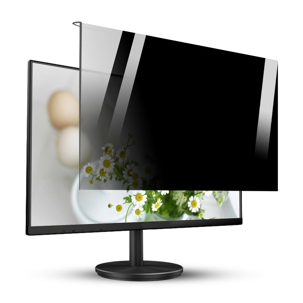 JC JCSKY 20 Inch Computer Privacy Screen Filter, Removable Anti Blue Light Desktop PC Monitor Privacy Film, Privacy Shield for Date Protection