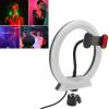 Xcello LED Circle Light with Pan Tilt for Photography RGB Colors, 3 Main Color Temperatures, and USB Charging view 2