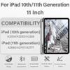 BQDIYOO Case for iPad 11th/10th Generation with Keyboard, 11 inch A16/10.9" iPad 10 Case (2025/2022) with Pencil Holder, Wireless Keyboard and Slim Lightweight Soft Cover Auto Wake/Sleep, Gray view 2