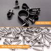 mankk 222 Pcs Nylon Plastic R-Type Cable Clips 6 Sizes and 100PCS 1/4 Inch Rope Light Clips P-Style Mounting Clips Plastic Cable Clamps view 3