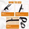 mankk 222 Pcs Nylon Plastic R-Type Cable Clips 6 Sizes and 100PCS 1/4 Inch Rope Light Clips P-Style Mounting Clips Plastic Cable Clamps view 4