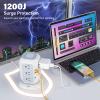 AiJoy Surge Protector Power Strip - 12 AC Outlets, 4 USB Ports (1 USB-C), 10ft Extension Cord, Charging Station with Surge Protection for Home, Office, Dorm view 4