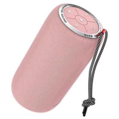 Monster S310 Upgraded Bluetooth Speaker, Portable Speaker, 30W True Wireless Stereo Pairing Deliver Dynamic Sound, IPX6 Waterproof, Bluetooth 5.2 Built-in Mic, 24H, for Family Outdoor Pink