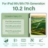 BQDIYOO Keyboard Case for iPad 9th/8th/7th Generation(2021/2020/2019), 10.2 inch iPad 9/8/7 Case with Keyboard, Auto Wake Sleep Cover with Pencil Holder, Light Green view 2